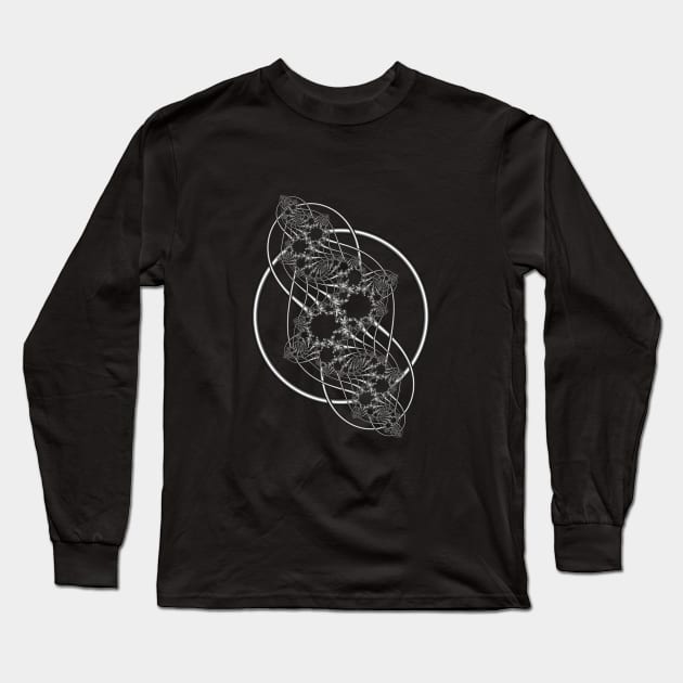 Abstract Fractal Art Long Sleeve T-Shirt by aphian